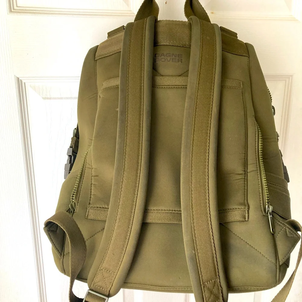 Dagne Dover olive neoprene diaper bag